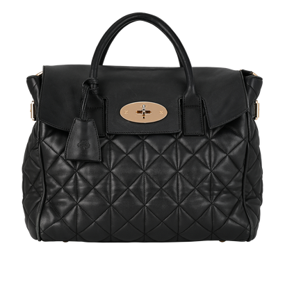 Cara Delevingne Backpack, &pound;450, Handbags, Black, Leather, Front view
